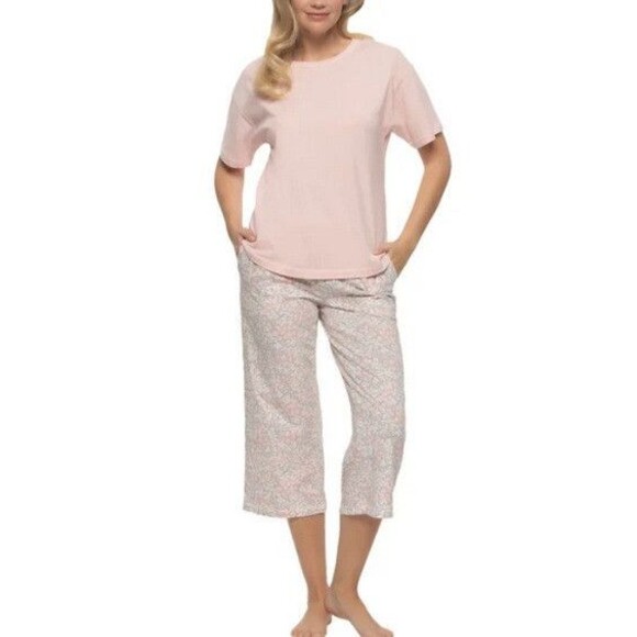 NWT Felina 4-Piece Soft Cotton PJ Set Pink (Lotus) Size Large - Picture 1 of 4